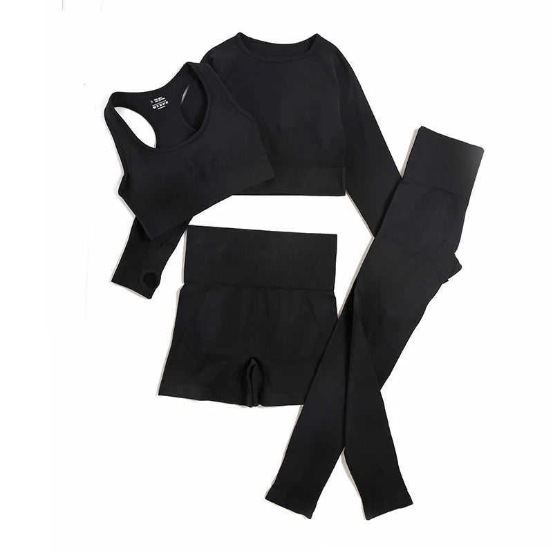 Women Fitness Tracksuits Sports Two/ Three/ Four Piece Set
