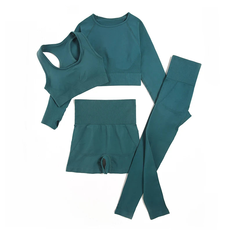 Women Fitness Tracksuits Sports Two/ Three/ Four Piece Set