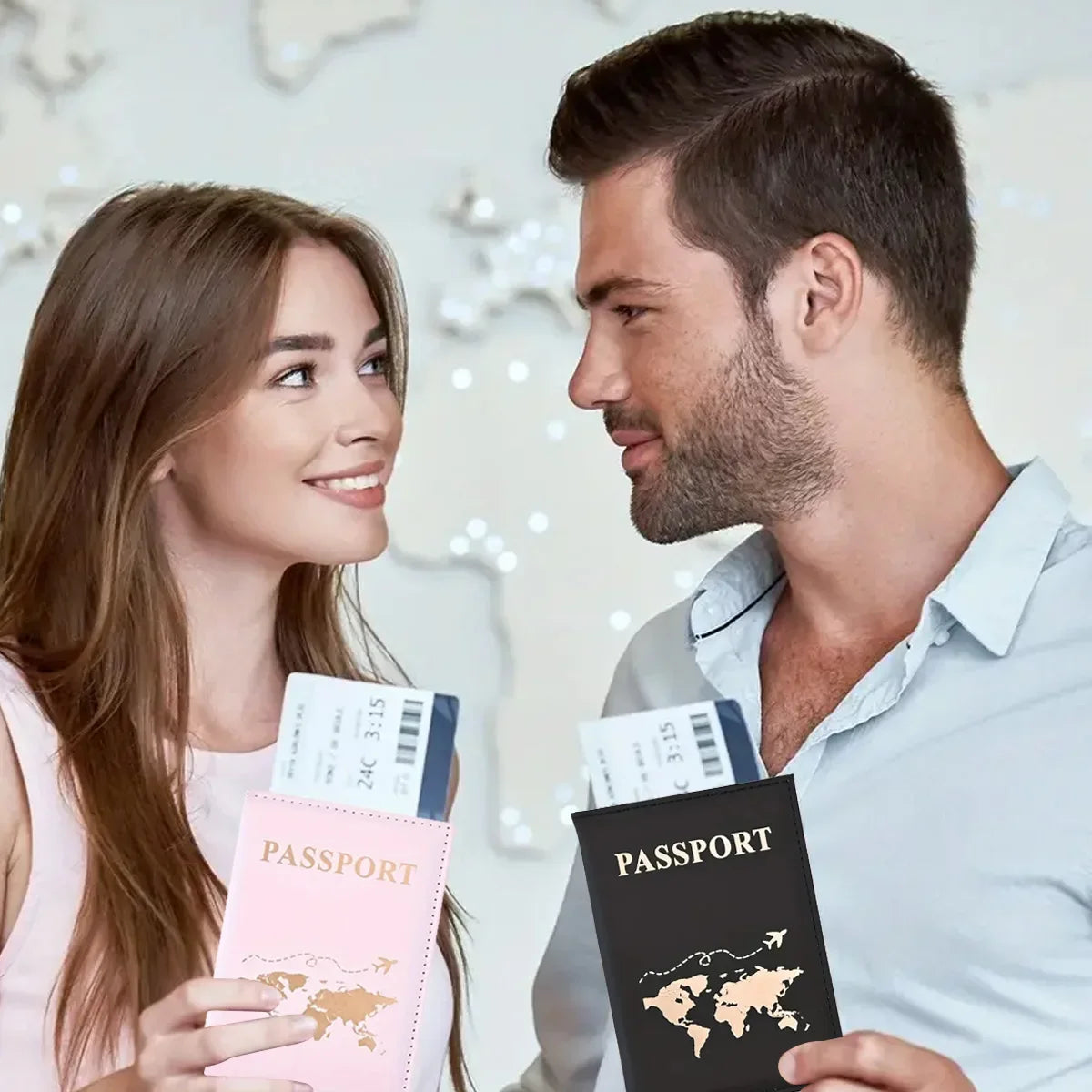 PU Leather Passport Holder