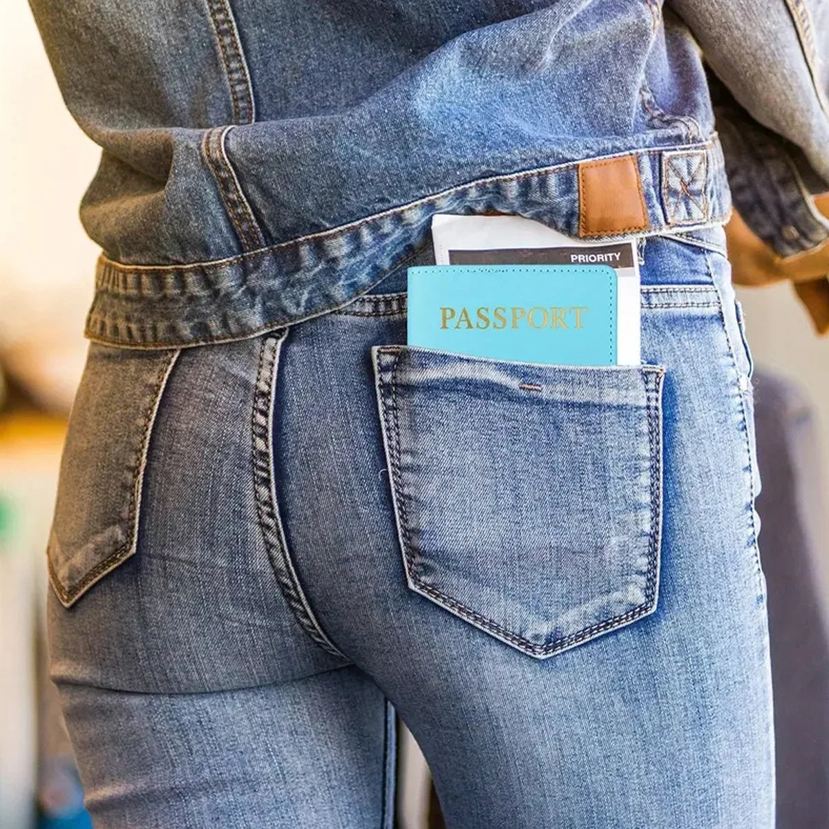 PU Leather Passport Holder