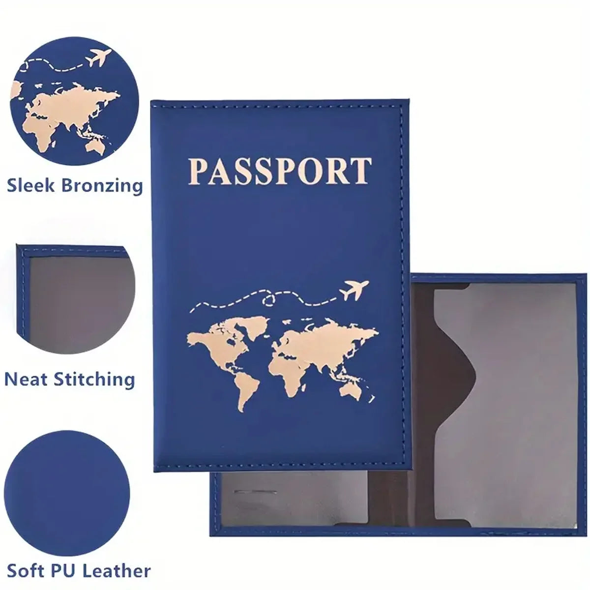 PU Leather Passport Holder