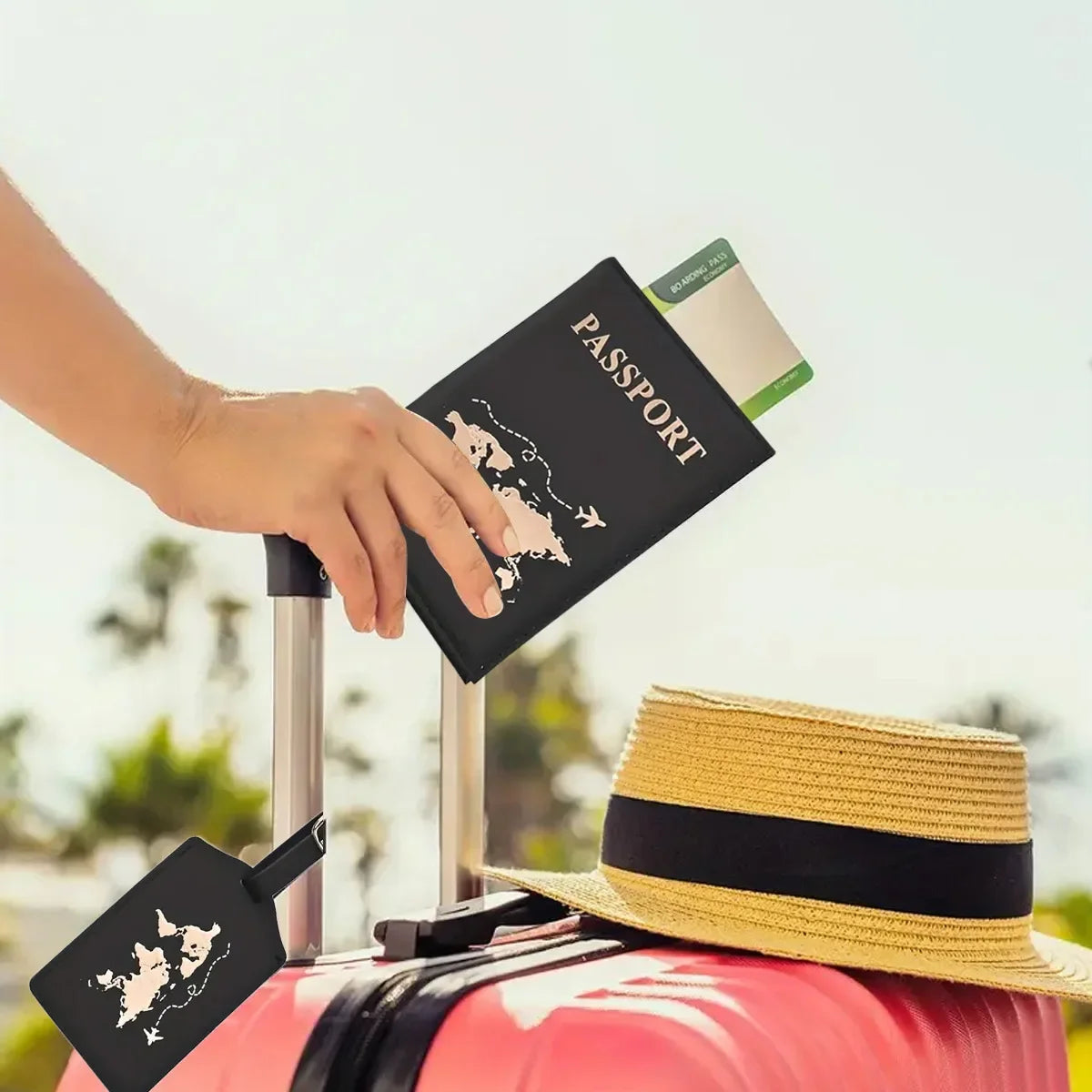 PU Leather Passport Holder