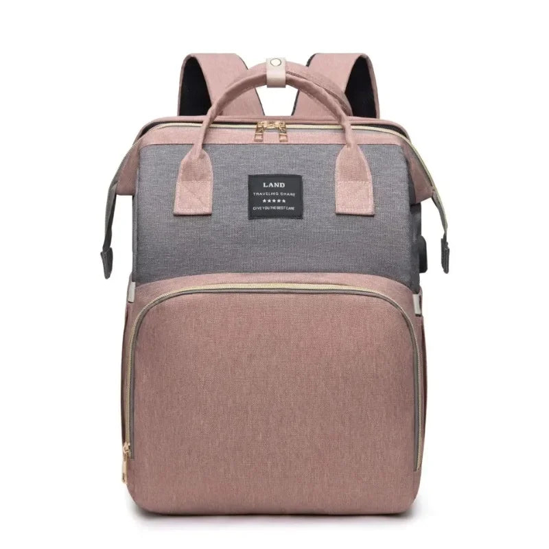 Foldable Diaper Bag + Baby Bed