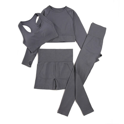 Women Fitness Tracksuits Sports Two/ Three/ Four Piece Set